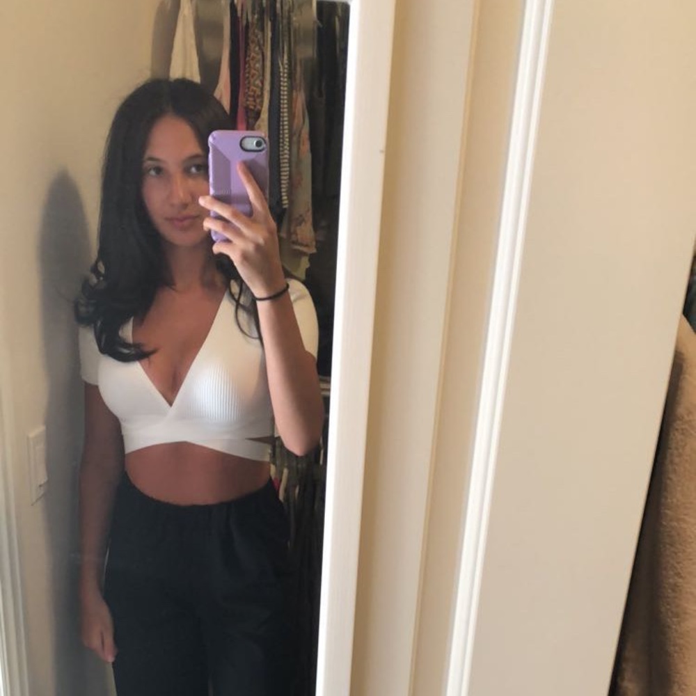 Nordstrom White crop top